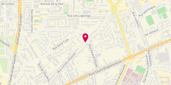 Plan de BOURGEOIS Jean, 221 Rue Lucien Lecointe, 80080 Amiens