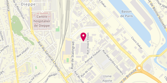 Plan de Dieppe Attelage, Zone Industrielle parc du Talou Rue André Voisin, 76200 Dieppe