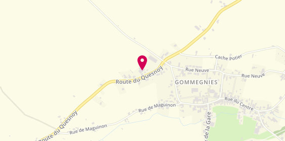 Plan de Garage du huyaume gommegnies, 145 Route du Quesnoy, 59144 Gommegnies