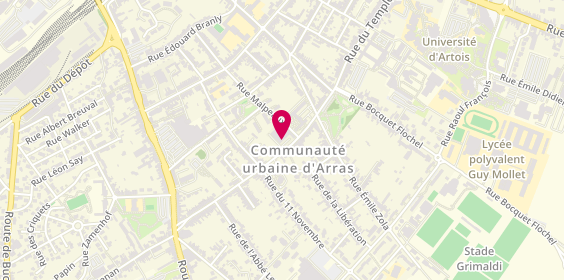 Plan de Partner's, 122 Rue du Temple, 62000 Arras