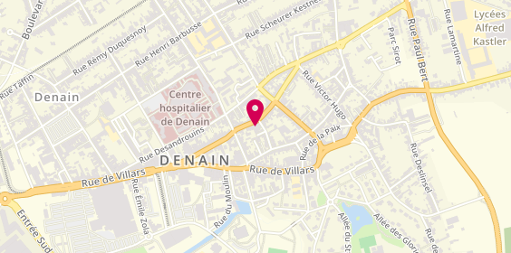 Plan de Garage du Centre, 38 Rue du Maréchal Leclerc, 59220 Denain