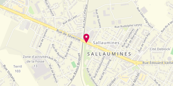 Plan de C.S.A sallaumines comptoir sallauminois de l'Auto, 2 Rue Arthur Lamendin, 62430 Sallaumines