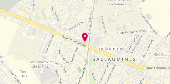 Plan de SARL Hette, 43 Rue Séverine, 62430 Sallaumines