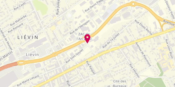 Plan de Peugeot - Etablissements Mercier, 33 Rue du Chevalier de la Barre, 62800 Liévin