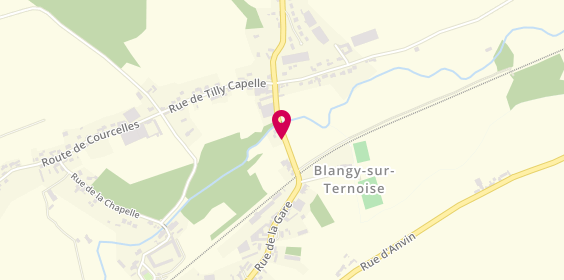 Plan de Pecqueur Pneus, 7 Rue Fruges, 62770 Blangy-sur-Ternoise