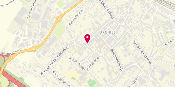 Plan de AUTO ORCHIES - ADS Services, 75 Rue Jules Ferry, 59310 Orchies