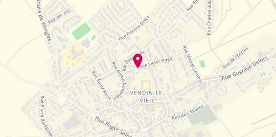 Plan de ANTOL Jackie, 14 Rue Victor Hugo, 62880 Vendin-le-Vieil