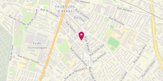Plan de Easy Pneus et Services, 25 Rue Pasteur, 59155 Faches-Thumesnil