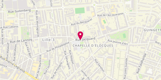 Plan de Carwash-Center et Taxi, 22 Rue Jacquard, 59260 Hellemmes