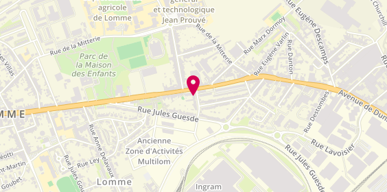 Plan de Aixam Lille / Lomme - Mabelle Auto - Voiture Sans Permis Lille - Officiel AIXAM, 599 avenue De Dunkerque, 59160 Lille