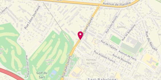 Plan de Mondial Pare-Brise, 2 Rue Anatole France, 59491 Villeneuve-d'Ascq