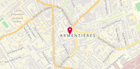 Plan de Euromaster Crépy Auto - Armentières, 5 Rue du Maréchal Foch, 59280 Armentières