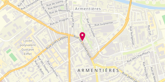 Plan de Pièces Auto Pneus, 58 Rue de Dunkerque, 59280 Armentières