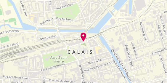 Plan de Access - TotalEnergies, 23/27 Rue Paul Bert, 62100 Calais